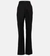 Balenciaga High-rise Virgin Wool Pants In Black