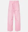 Balenciaga Loose Fit Jeans In Pink