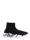 Balenciaga 30mm Speed 2.0 Lt Knit Sneakers In Black
