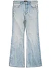 Balenciaga Flared Leg Jeans In Blue