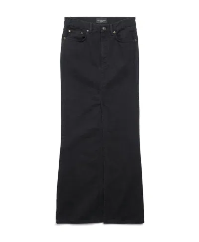 BALENCIAGA BALENCIAGA CENTRE SLIT DENIM PENCIL SKIRT