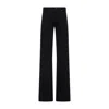 Balenciaga Fitted Low Waist Pants In Black