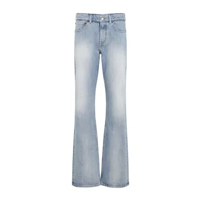 BALENCIAGA BALENCIAGA HIGH-WAISTED FLARED DENIM TROUSERS