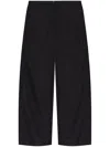Balenciaga High-waisted Oversized Trousers In Black