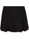 Balenciaga High-waisted Pleated Mini Skirt In Black