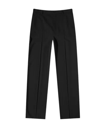 Balenciaga High-waisted Straight-leg Trousers In Black