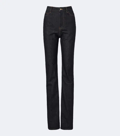 Balenciaga High-rise Slim Jeans In Blue