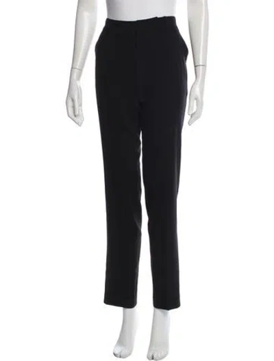 Pre-owned Balenciaga High-rise Straight Leg Jeans In Black