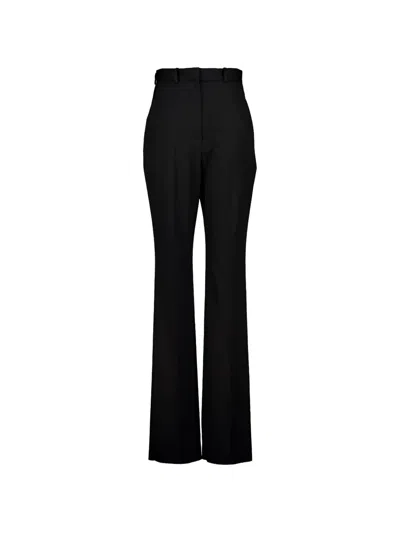 Balenciaga High-waist Slim-fit Trousers In Black
