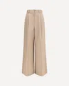Balenciaga High Waist Pants Wide Leg Belt Loops In Animal Print