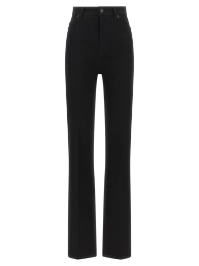 Balenciaga High-waisted Structured Denim Jeans In Black
