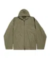 Balenciaga Hoded Zipper Jacket In Green