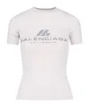 Balenciaga 'activewear' Stretch Jersey T-shirt In White