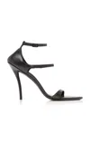 Balenciaga Honey Sandals In Black Leather In Black