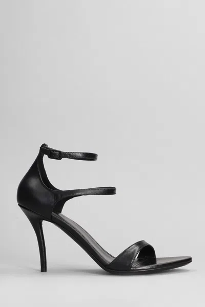 BALENCIAGA HONEY SANDALS IN BLACK LEATHER