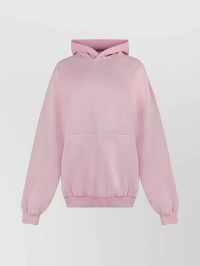 Balenciaga Hooded Cotton Kangaroo Pocket Sweatshirt