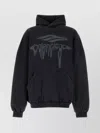 Balenciaga 3b Liquified Black Faded Sweatshirt In Black