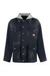 Balenciaga Workwear Parka In Blue