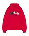 Balenciaga Hooded Long-sleeved Sweater In Red
