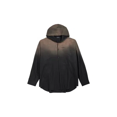 Balenciaga Hooded Shirt In Multi