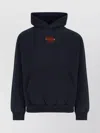 Balenciaga Hooded Sweatshirt Kangaroo Pocket In Blue