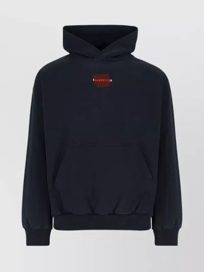 BALENCIAGA HOODED SWEATSHIRT KANGAROO POCKET