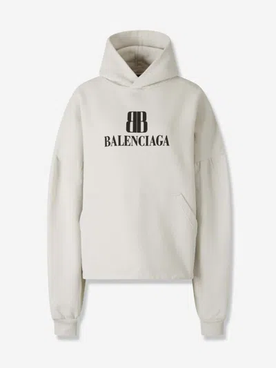 Balenciaga Hooded Sweatshirt In Gray