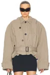 Balenciaga Hooded Trench Coat