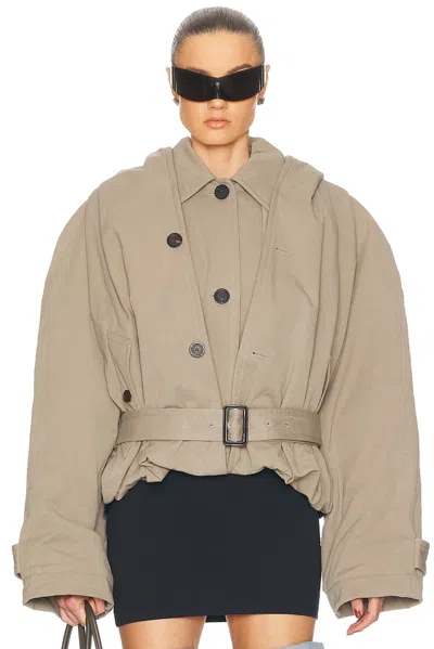 Balenciaga Hooded Trench Coat