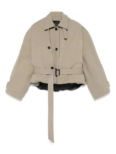 BALENCIAGA HOODED TRENCH JACKET