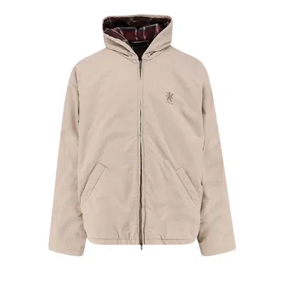 Pre-owned Balenciaga Hooded Zip Up Jacket 'light Beige' | Tan | Men's Size Xxs In Brown