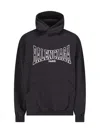 Balenciaga Logo-print Hoodie In Black  