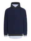 Balenciaga Layered Sweater In Blue