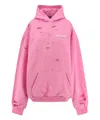 Balenciaga Layered Political Campaign Sweatshirt In Pink