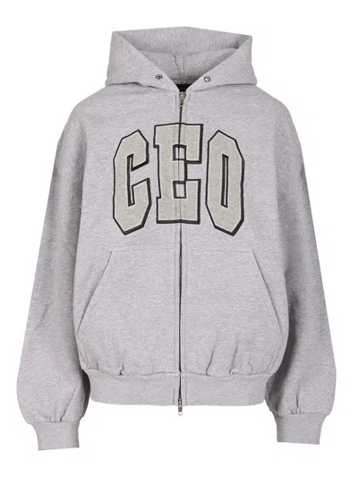 BALENCIAGA HOODIE SWEATSHIRTS GREY