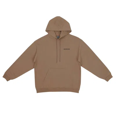 Pre-owned Balenciaga Hoodie 'taupe/black' In Tan