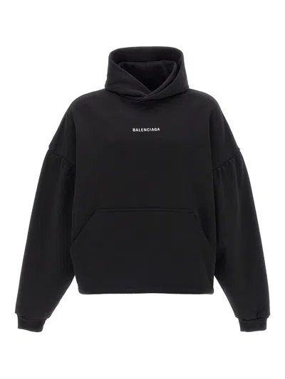Balenciaga Logo-print Hoodie In Multi