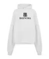 Balenciaga Oversized Mini Sweatshirt In Gray