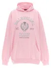 Balenciaga Hoodie With Logo Print In Pink