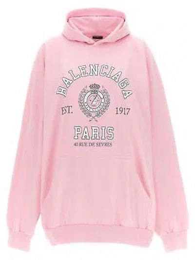 Pre-owned Balenciaga Hoodie With Logo Print In Pink