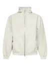 Balenciaga Hoodie With Zip Security Tape In White