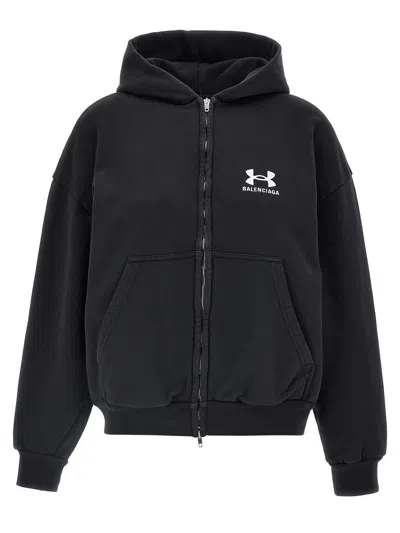 Balenciaga Hoodie X Under Armour® In Black