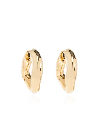 Balenciaga Hoop Earrings In Neutral