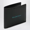 Balenciaga Black Horizontal Wallet With Logo Men