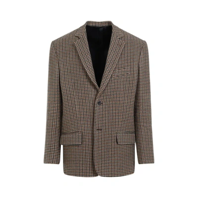 Balenciaga Houndstooth Button In Multi