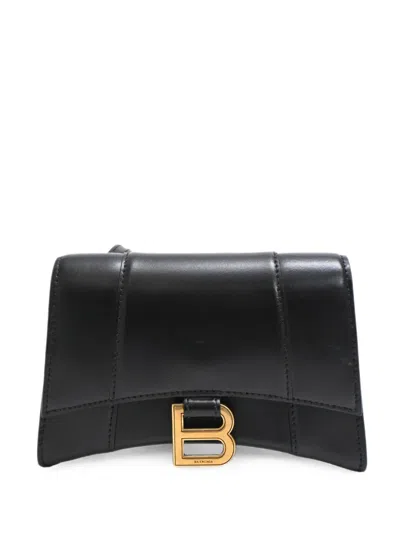 Pre-owned Balenciaga Hourglass Belt Bag In Black