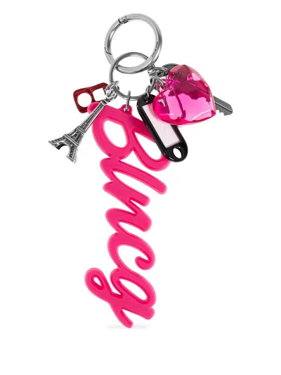 Balenciaga Hourglass Big Souvenirs Chain In Pink