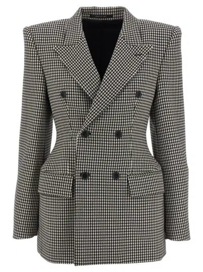Balenciaga 'hourglass' Blazer In Gray