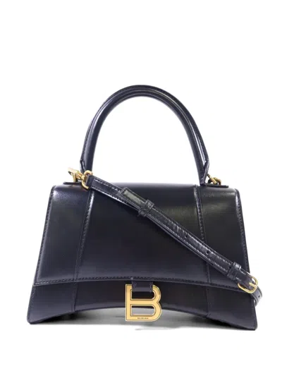 Pre-owned Balenciaga Hourglass B-logo Tote Bag In Black
