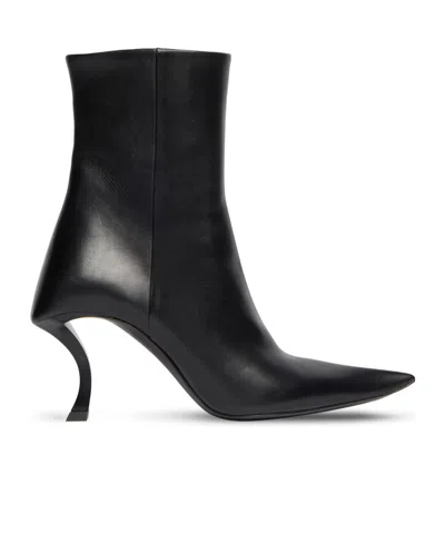 Balenciaga Hourglass Booties In Black